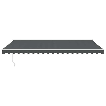 Toldo Retráctil Aluminio Y Tela Gris Antracita 5x3 M_2