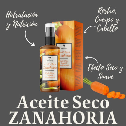 QKnatur - Aceite Seco De Zanahoria. Rápida Absorción, Hidratación Para La Piel Y El Pelo - 100 Ml.- Bronceador Natural_5