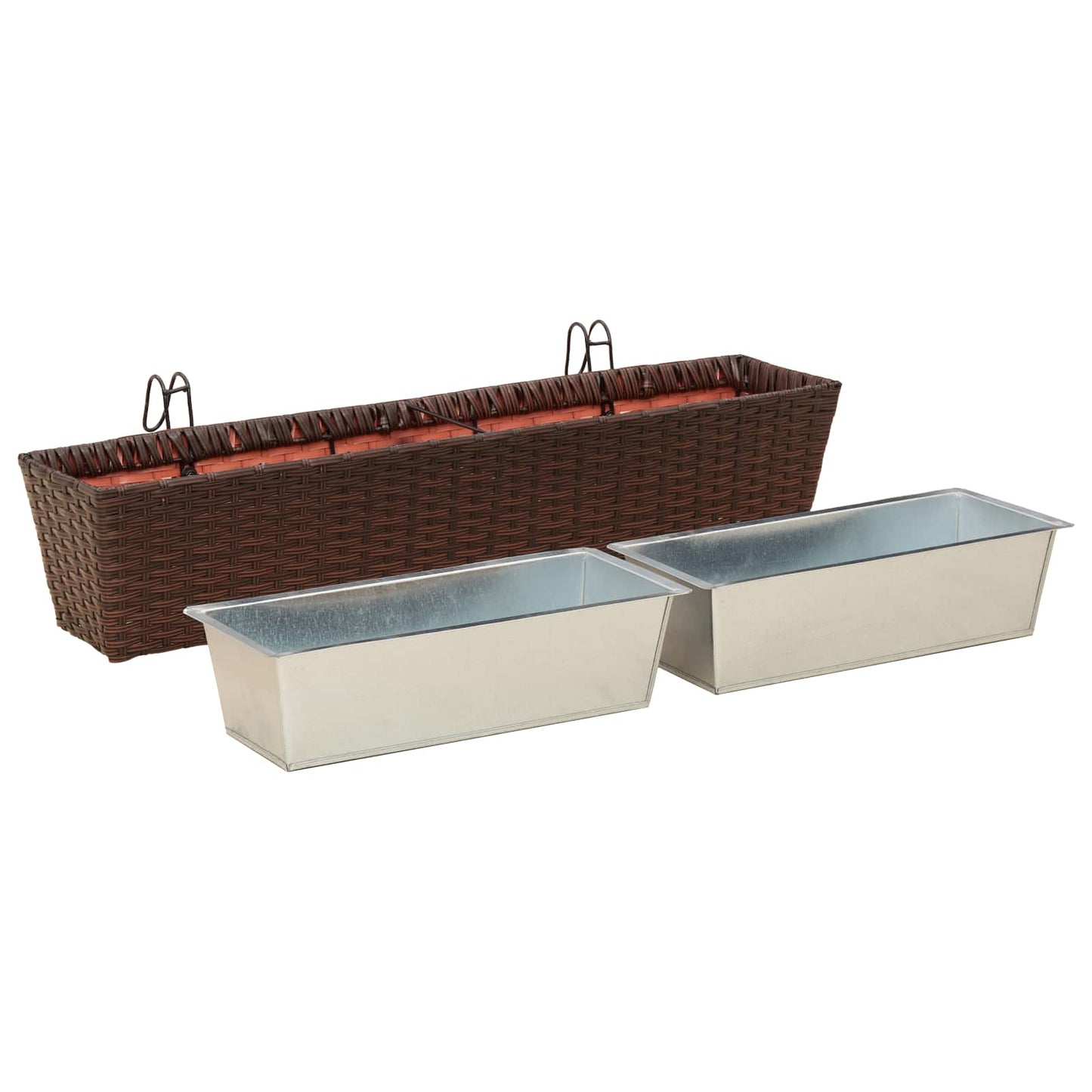 Barandilla 2 Pcs 80 X 17 X 17 Cm Metal_3