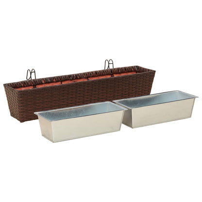 Barandilla 2 Pcs 80 X 17 X 17 Cm Metal_3