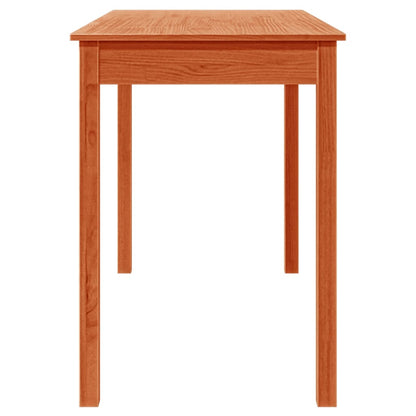 Mesa De Comedor Madera Maciza De Pino Marrón Cera 110x55x75 Cm_4
