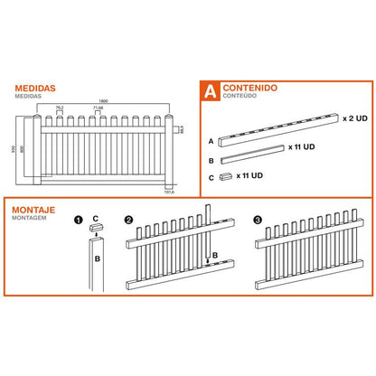 Valla Pvc Blanca Dioco