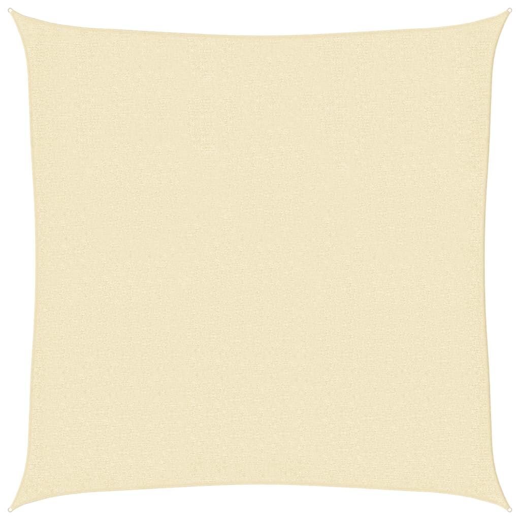 Vidaxl Toldo De Vela Cuadrado Hdpe 3,6x3,6 M Crema_0