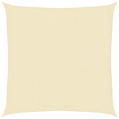 Vidaxl Toldo De Vela Cuadrado Hdpe 3,6x3,6 M Crema_0