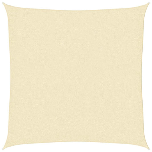 Vidaxl Toldo De Vela Cuadrado Hdpe 3,6x3,6 M Crema_0