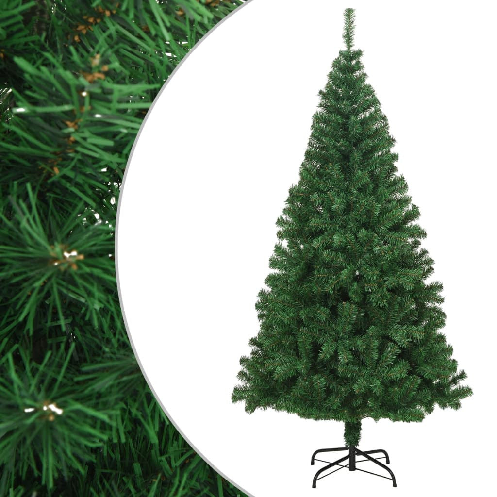 Vidaxl Árbol De Navidad Artificial Con Ramas Gruesas Pvc Verde 180 Cm_0
