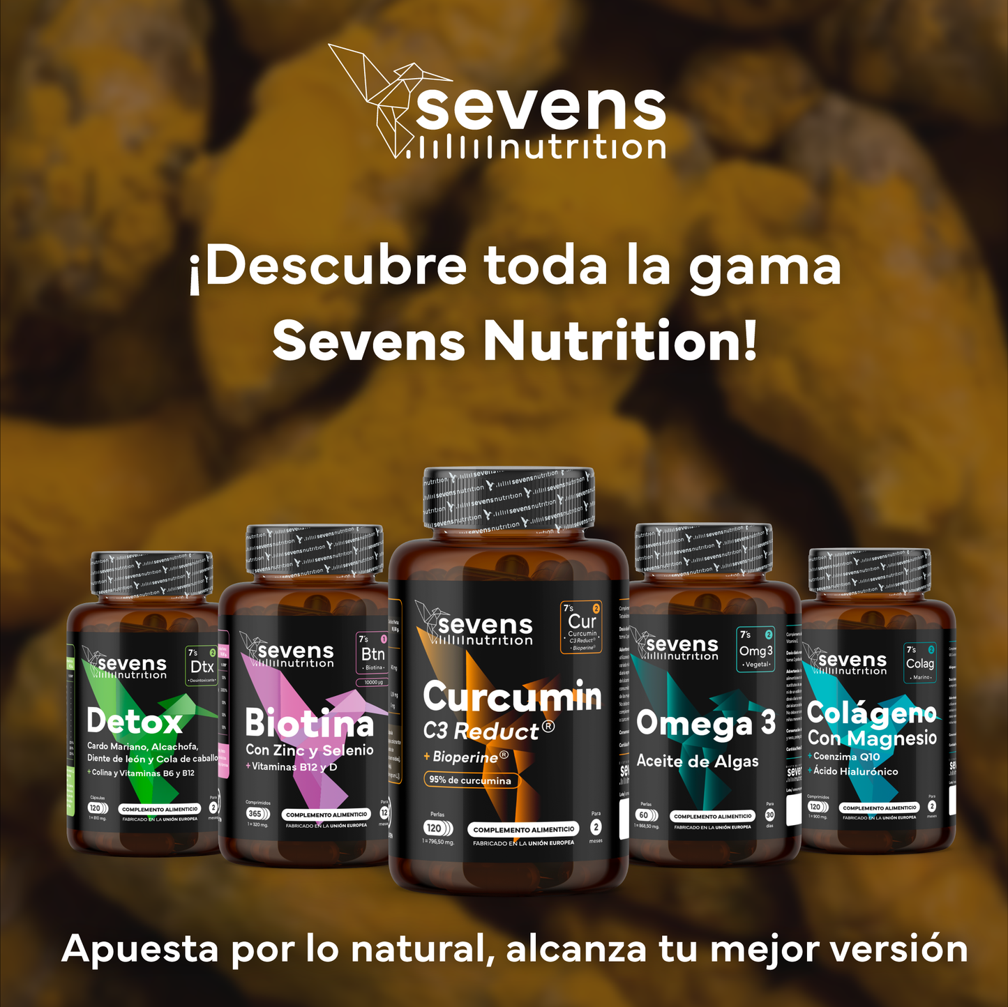 Cúrcuma C3 Reduct + Omega 3 Vegano Omegatex. Sevens Nutrition. Movilidad, Energía Y Equilibrio Desde Dentro_5