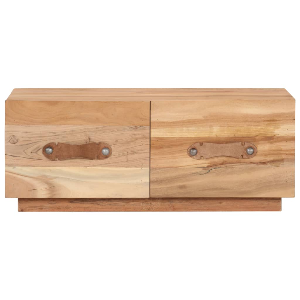 Mesa De Centro De Madera Maciza Reciclada 90x50x35 Cm_1