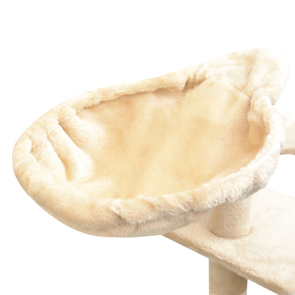 Vidaxl Rascador Para Gatos Con Poste Rascador De Sisal 150 Cm Beige_4