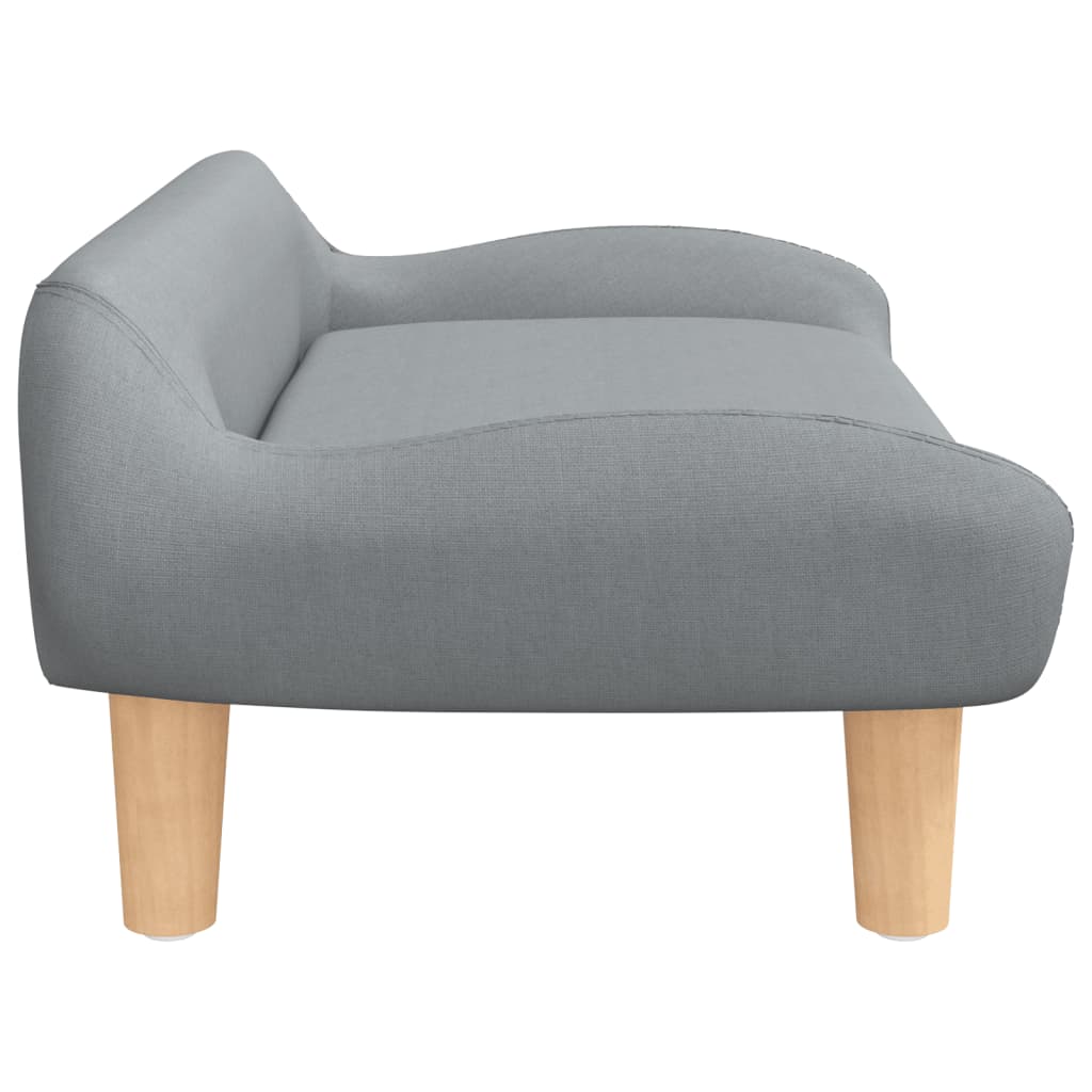 Cama Para Perros De Tela Gris Claro 70x40x24 Cm / Vetonek_2