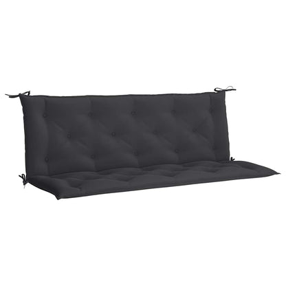 Vidaxl Cojín De Banco De Jardín Tela Oxford Negro 150x(50+50)x7 Cm_0