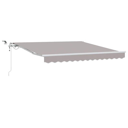 Toldo Retráctil Gris Claro 300 X 250 Cm Poliéster_0