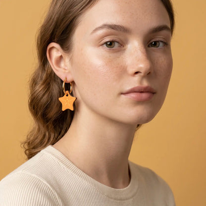 Pendientes Estrella de Mar Nature Vibes - Acero Quirúrgico y Baño de Oro 18k - Resetea_4