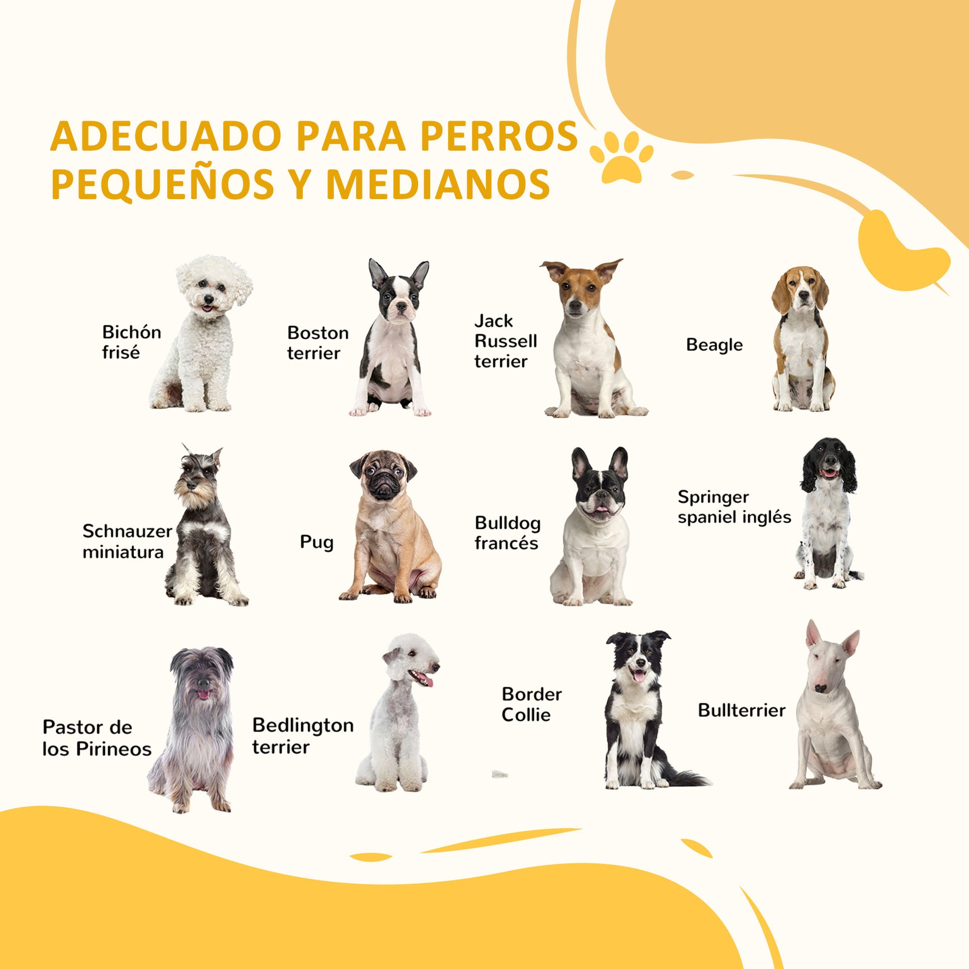 Pawhut Barrera Para Perros Plegable De 3 Paneles 210x44x70 Cm Madera Natural_3