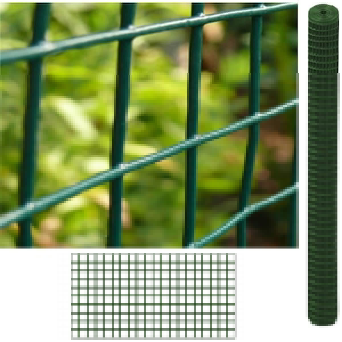 Malla Metalica Plastificada| Reticula 13x13mm| Composición 80% Acero Galvanizado/20% Pvc|malla Para Cercos 1x5m_1