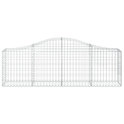 Cestas De Gaviones 6 Uds Forma De Arco Hierro 200x30x60/80 Cm_3