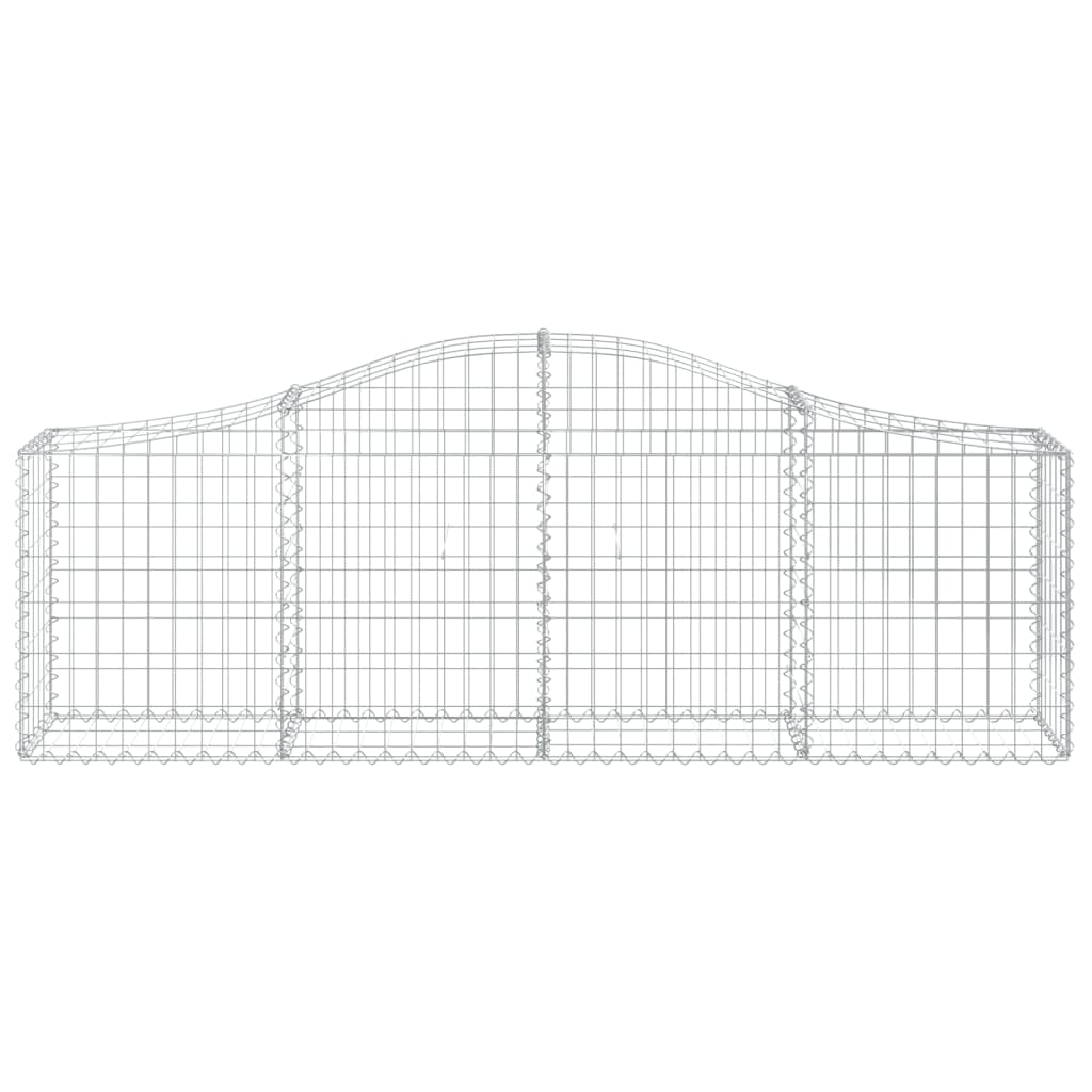 Cestas De Gaviones 18 Uds Forma De Arco Hierro 200x30x60/80 Cm_3