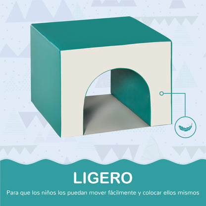 Juego De 4 Bloques De Espuma Homcom Pu, Epe Multicolor 150x50x39 Cm_5
