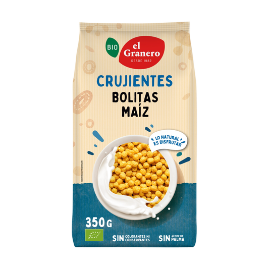 Bolitas de Maiz con Miel Bio El Granero 350 g