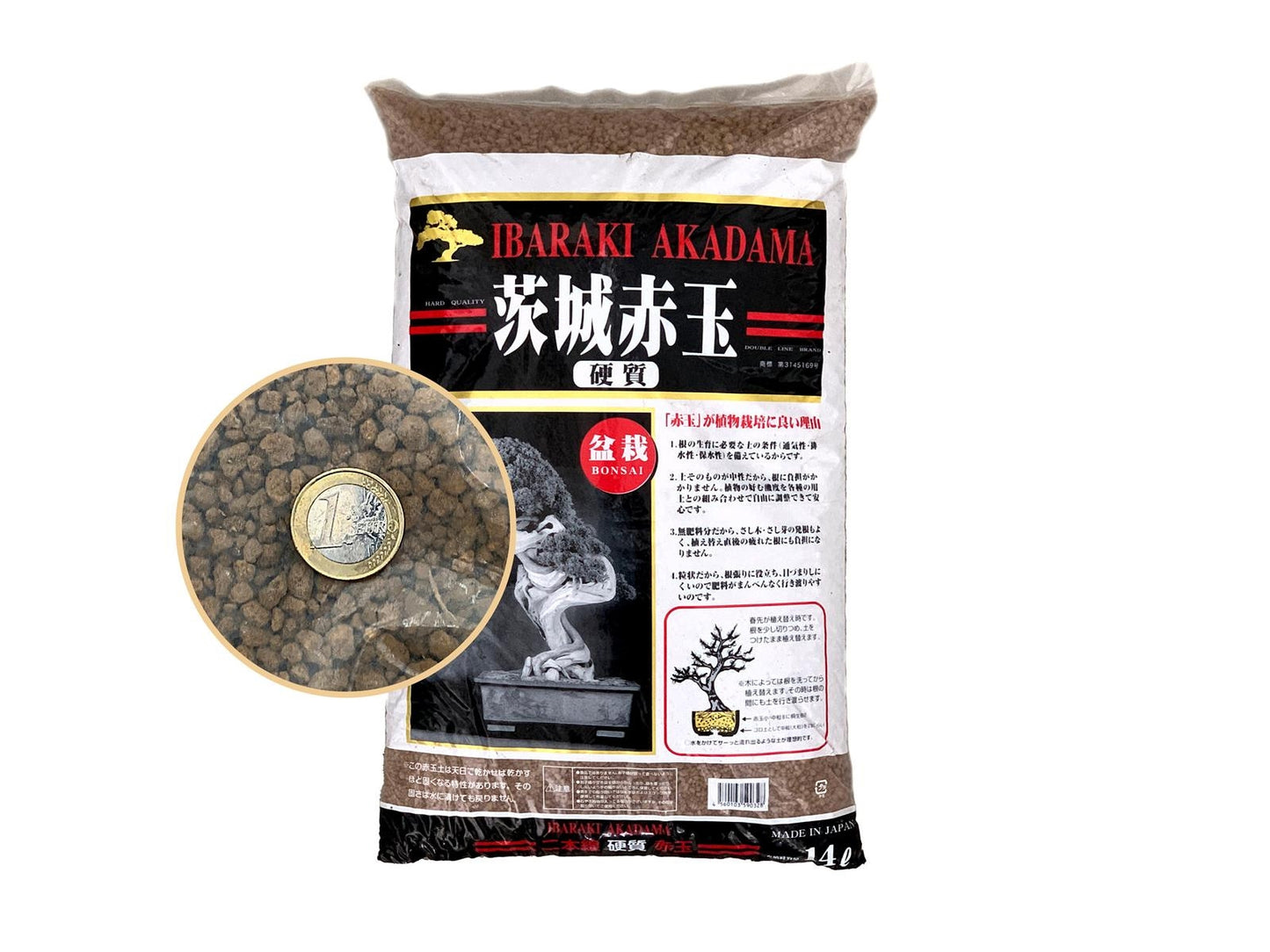 Akadama Ibaraki Hard Quality 14 L Grano Medio 3-6 Mm_0