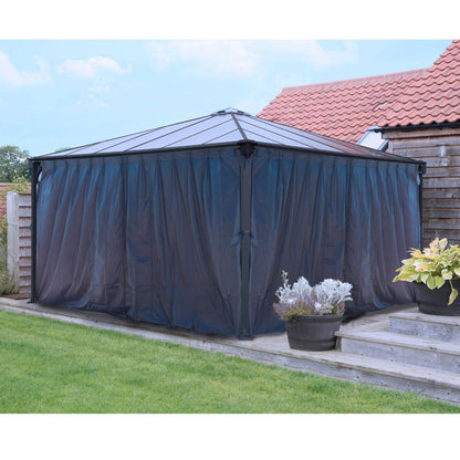 Set Cortinas para gazebo cenador Martinique 5000 + Milano 4300 Canopia by Palram