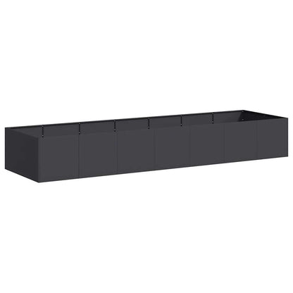 Jardinera De Acero Laminado En Frío Negro 280x80x40 Cm_0