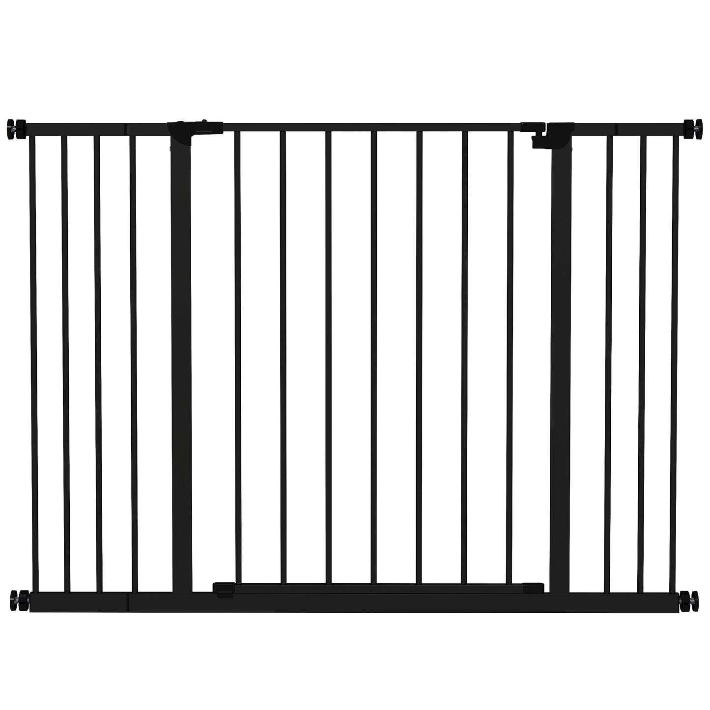 Pawhut Barrera De Seguridad Extensible Puertas Escaleras Metálica Para Perros_0