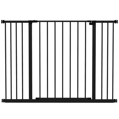 Pawhut Barrera De Seguridad Extensible Puertas Escaleras Metálica Para Perros_0