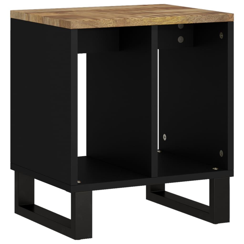 Mesa Auxiliar Madera Maciza Mango Y Tecnológica 40x31x46 Cm_3