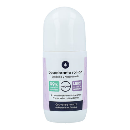 Desodorante natural roll-on Niacinamida y Lavanda Planeta Huerto 50 ml