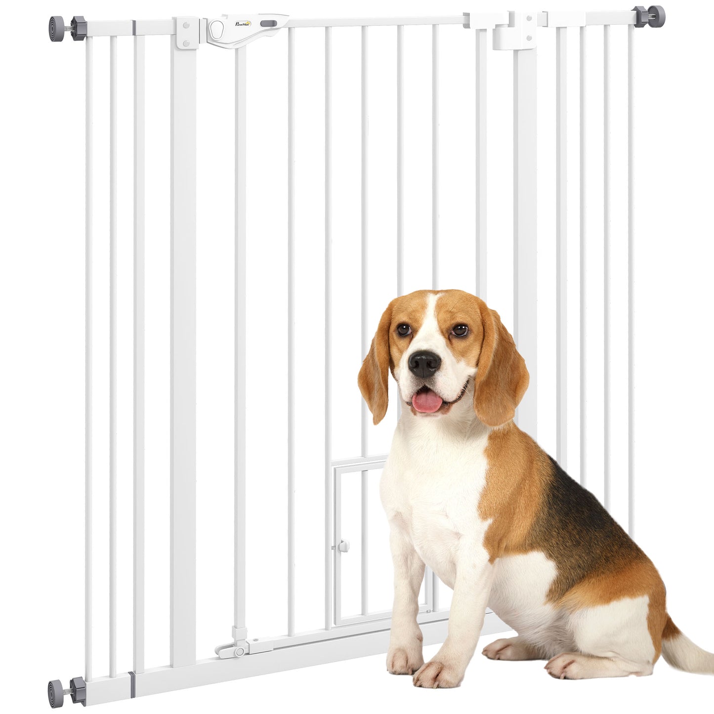 Pawhut Barrera De Seguridad Para Perros Con 1 Puerta Pequeña 74-101x104_0