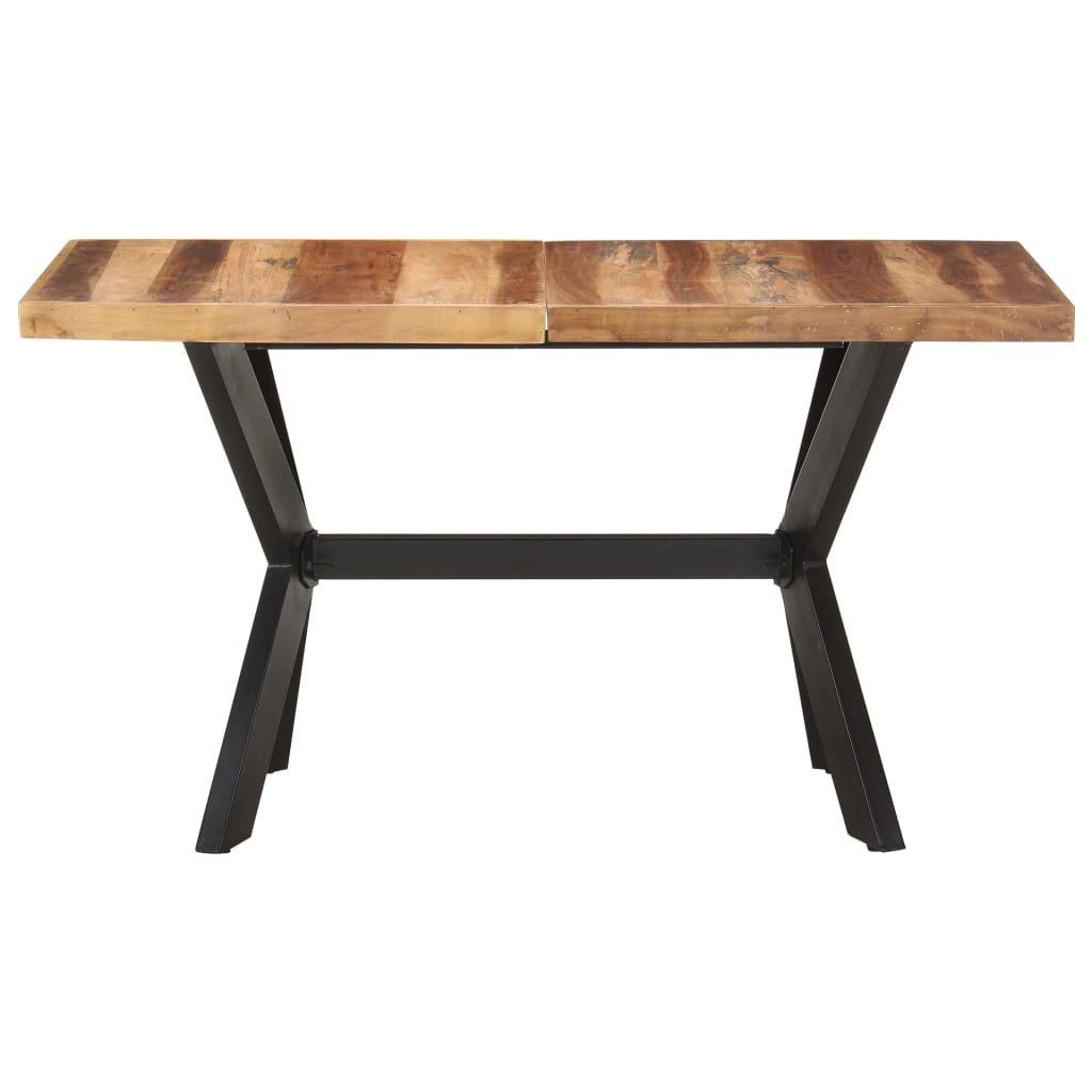Mesa De Comedor De Madera Acacia Acabado Miel 140x70x75 Cm_0