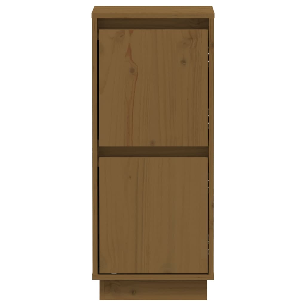 Aparador De Madera Maciza De Pino Marrón Miel 31,5x34x75 Cm / Vetonek_1