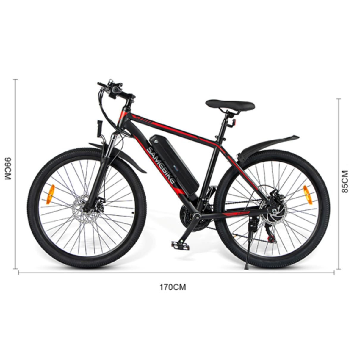 Bicicleta Eléctrica De Montaña Samebike Sy26 350w-36v-10ah (360wh) - Rueda 26 Color Negro_2