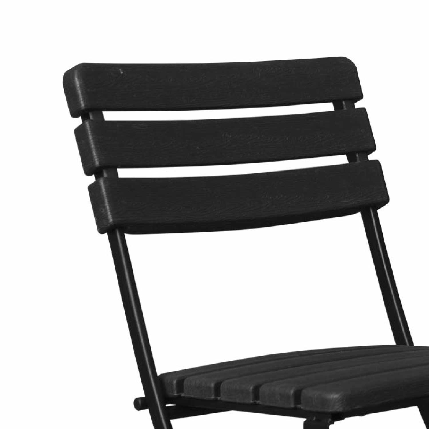 Pack 4 Sillas Plegables Efecto Madera Negro 55x46x81cm 7house_2