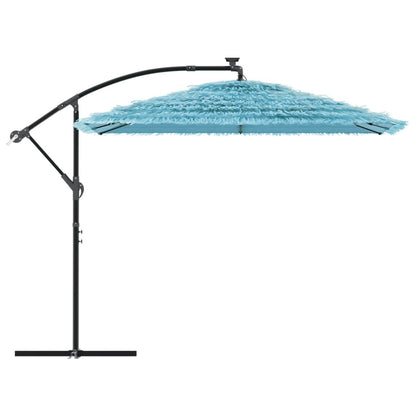 Vidaxl Sombrilla De Jardín Con Poste De Acero Azul 269x269x235 Cm_3