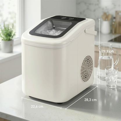 Homcom Máquina De Hielo Autolimpiable 12 Kg/24h 9 Cubitos Listos En 7 Minutos_2