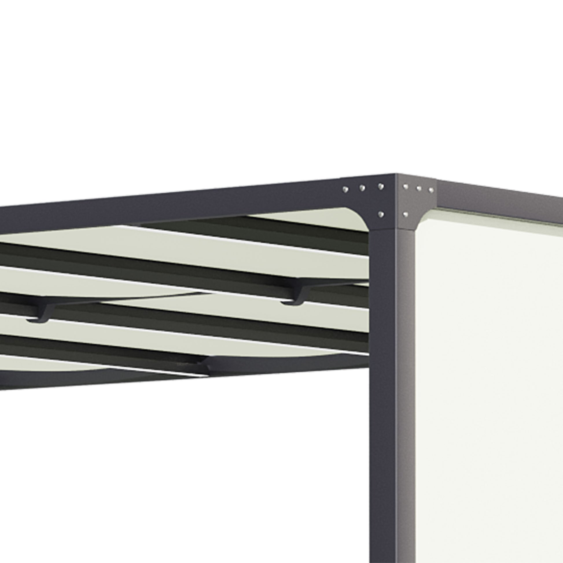 Outsunny Pérgola De Jardín 3x4 M Con Techo Deslizable Cenador Con Luces Led_3