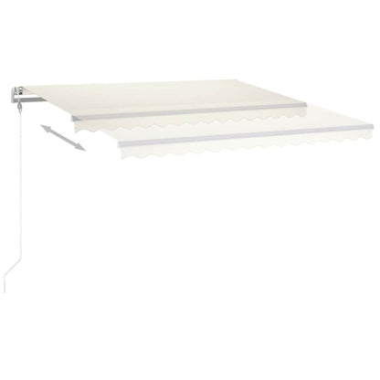 Toldo Automático Con Led Sensor De Viento Crema 400x300 Cm_3