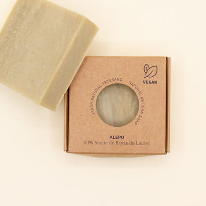 Jabón Natural Artesano de Alepo 20 % Labnatur 80 g | Nutre y Protege | Piel Sensible | Vegano_3
