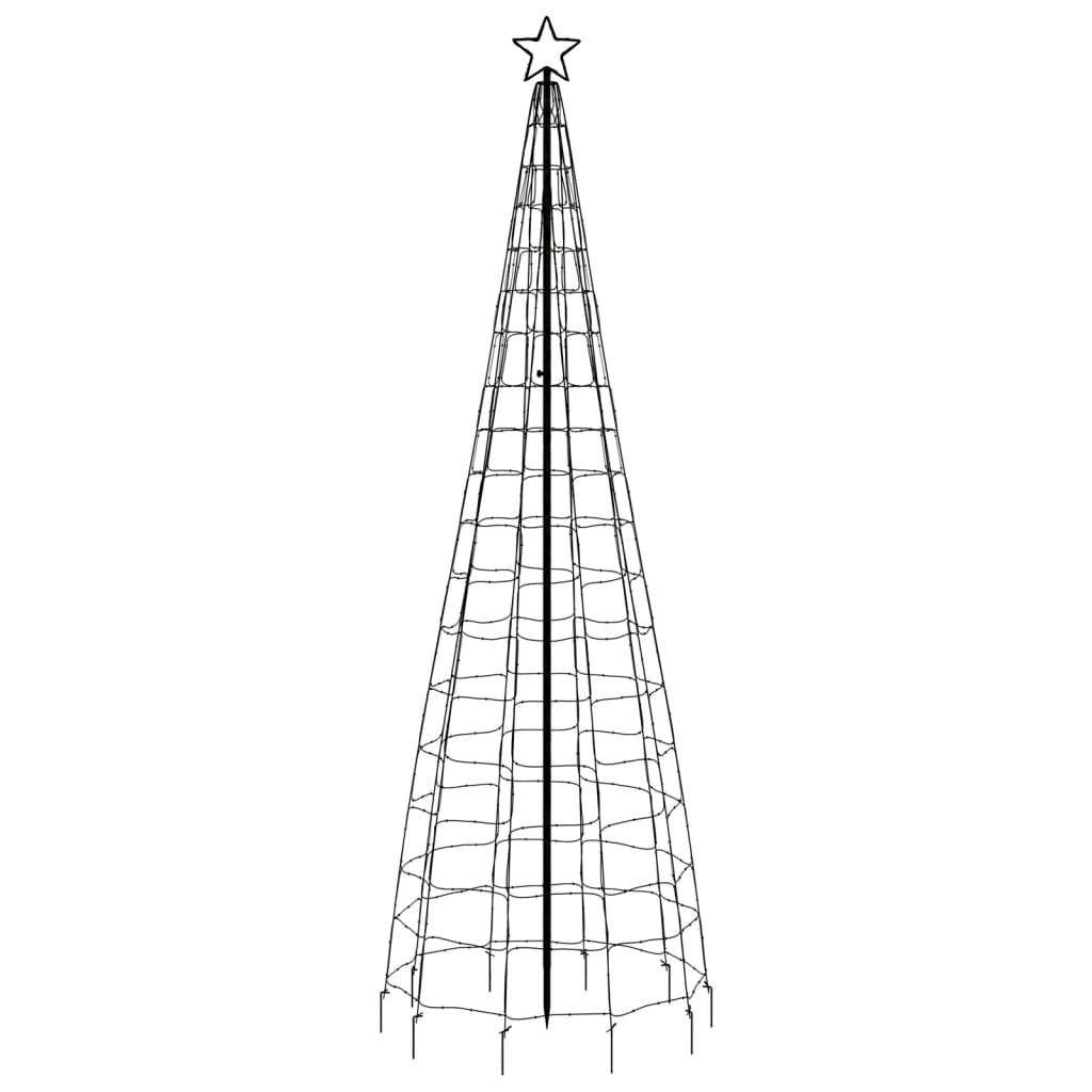 Vidaxl Árbol De Navidad Led Con Estacas 570 Leds Azul 300 Cm_4