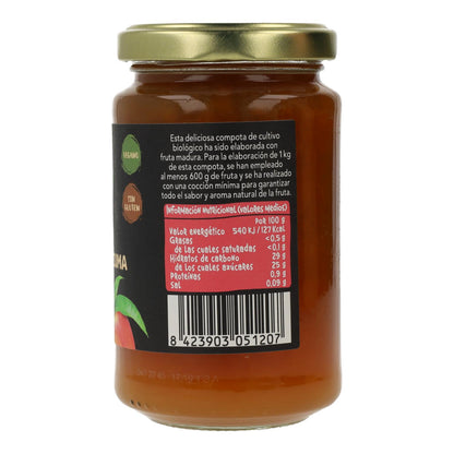 Compota melocotón y cúrcuma Biocop 265 g