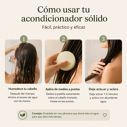 Acondicionador Sólido Baobab &amp; Té Verde 80 G – Natural, Vegano, Sin Sulfatos, Zero Waste – Lumocosmetics_3
