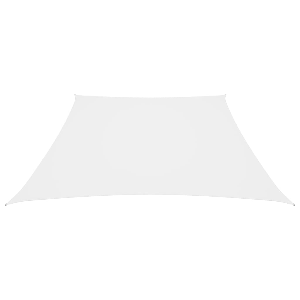 Vidaxl Toldo De Vela Trapezoidal Tela Oxford Blanco 3/4x3 M_1
