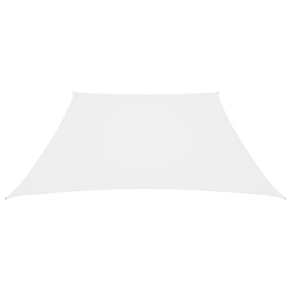 Vidaxl Toldo De Vela Trapezoidal Tela Oxford Blanco 3/4x3 M_1