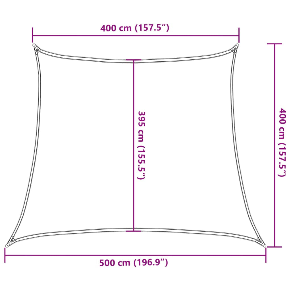 Vidaxl Toldo De Vela Hdpe Antracita 160 G/m² 4/5x4 M_2