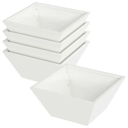 Maceta Para Jardín 5 Pcs 35 X 35 X 15 Cm Acero Laminado En Frío_0