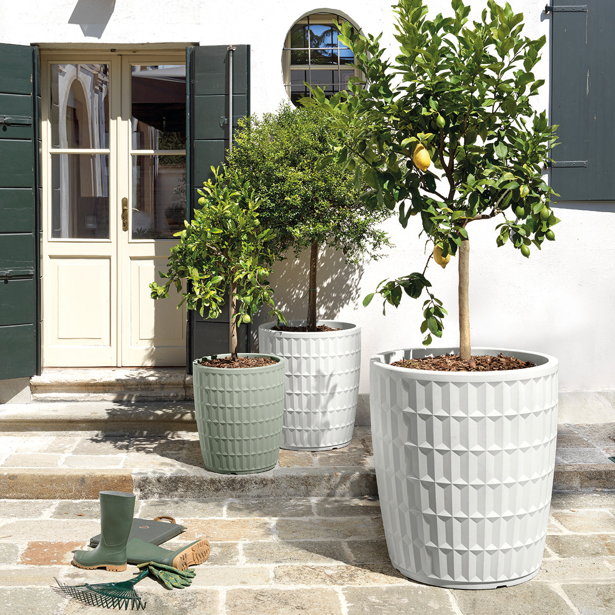 Veca Macetero Plástico Tyle Blanco 60cm_2