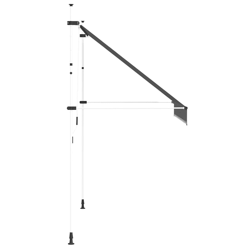 Toldo Retráctil De Operación Manual Antracita 250 Cm_3