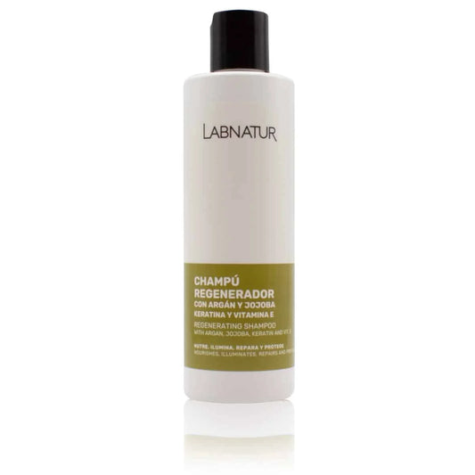 Champú Argán Y Jojoba Con Keratina Labnatur | Nutrición Y Reparación Capilar | Cabello Seco Y Dañado | Suavidad Y Brillo_0